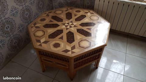 Table marocaine octogonale 110 cm