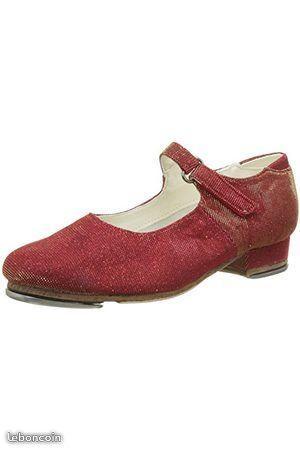 Chaussures de claquettes enfant rouge taille 32
