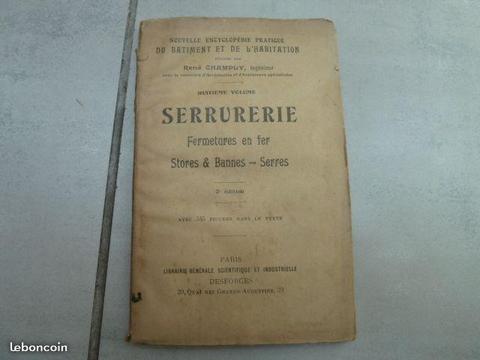 Ancien livre sur serrurerie - vers 1920 / 1930