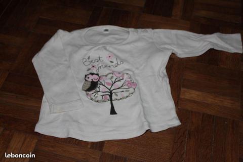 Vêtement tee shirt manches longues 9 mois