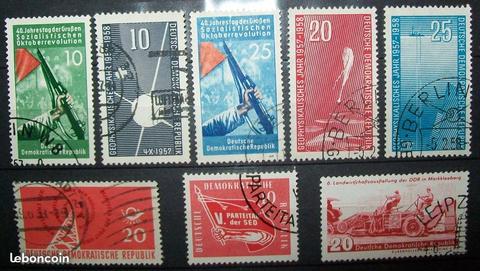 N°323 timbres allemand ddr lot 968,969,970