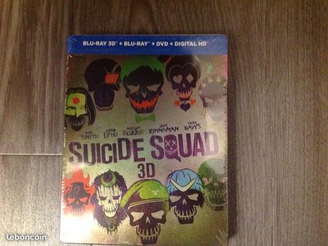 Coffret DVD + Blu-ray 3D neuf Suicide Squad