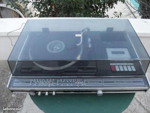 Platine tourne disque cassette radio vintage