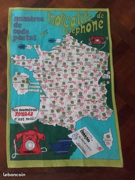 Torchon publicitaire Vintage,« LA BLANCHE-PORTE