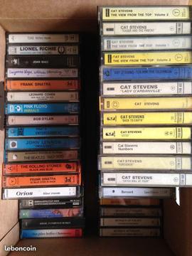 Lot de plus de 70 cassettes audio
