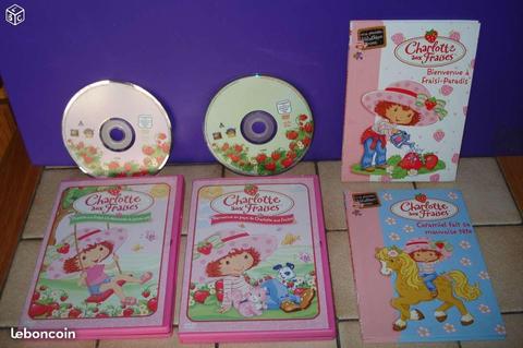 Lot charlotte aux fraises : 2 DVD + 2 livres TBE