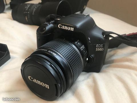 Canon E550D + Objectif