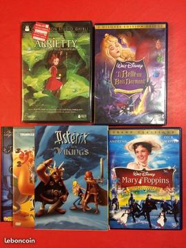 DVD Astérix - Walt Disney - Ghibli TBE
