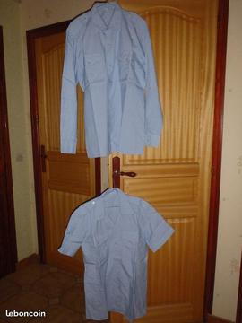 Chemises et chemisettes bleues militaires AA