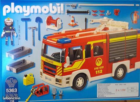 camion pompier Playmobil 5363