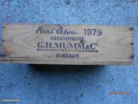 Ancienne Caisse de Champagne MUMM&C 1979