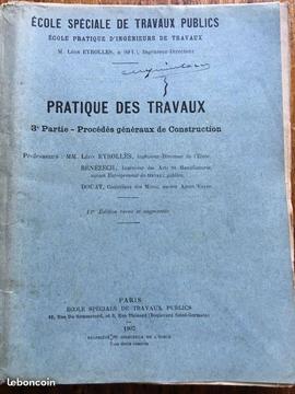 Le MANUEL DE CONSTRUCTION PRATIQUE - ANCIEN 1908