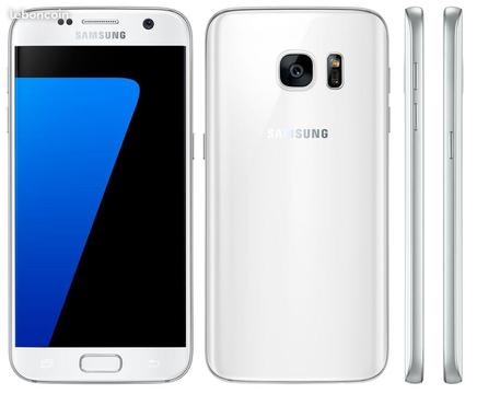 Samsung Galaxy s7 blanc + s-view cover