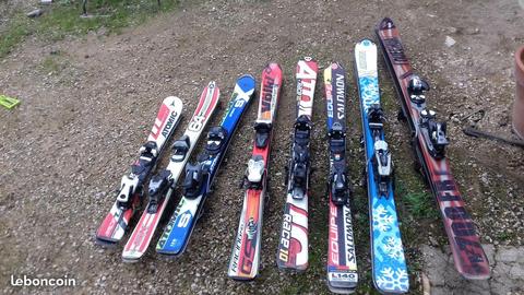 Skis et bâtons familial