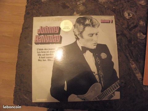 Vinyle 33 T de Johnny Hallyday -Disque de Platine