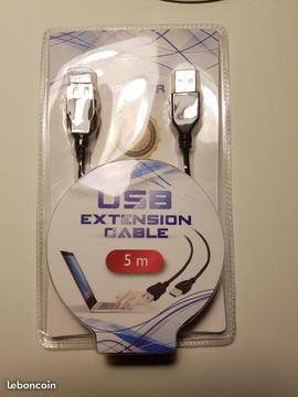 Câble d'extension USB 2.0 de 5m (M/F)