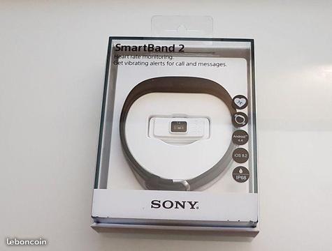 Bracelet connecté Sony SmartBand 2 - Neuf