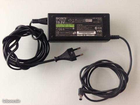 Chargeur pc sony vaio 19,5 v