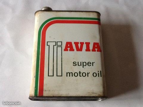 Ancien bidon d'huile Avia Super Motor Oil