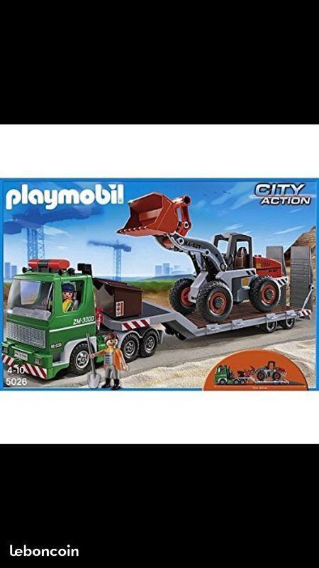 Playmobil 5026 camion et bulldozer