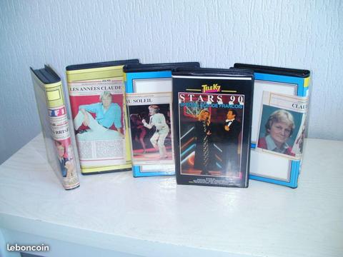 Cassettes VHS ou DVD- Claude FRANCOIS enregistrées