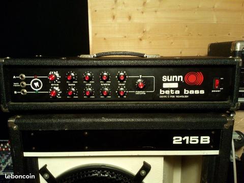 Sunn Beta Bass + flight case