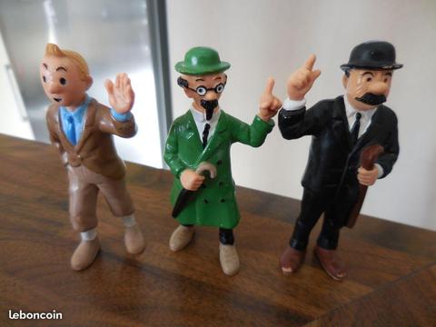 Figurines Tintin Dupont Tournesol HERGE