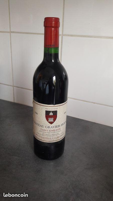 Vin Saint Émilion Château Gravier-Figeac 1990