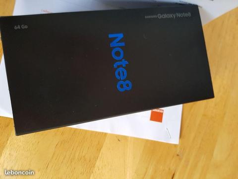 Samsung Note 8 -64G etat neuf avec facture