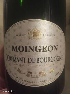 6 bouteilles de crémant de bourgogne