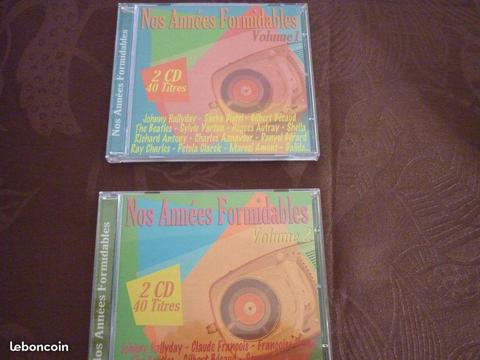 Lot de 2 CD : Nos années formidables 1960 / 70