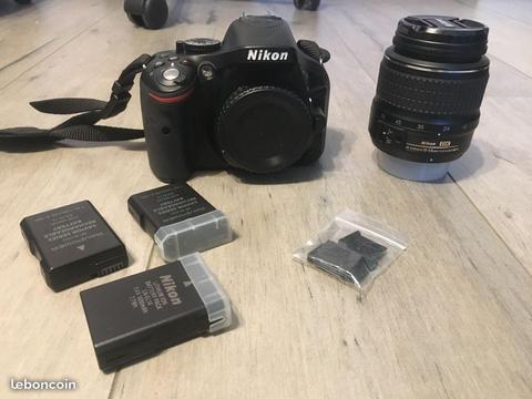 Nikon d5200 ÉTAT NEUF (- de 8000 déclenchements)