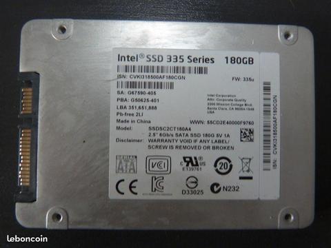 Disque dur SSD 180go