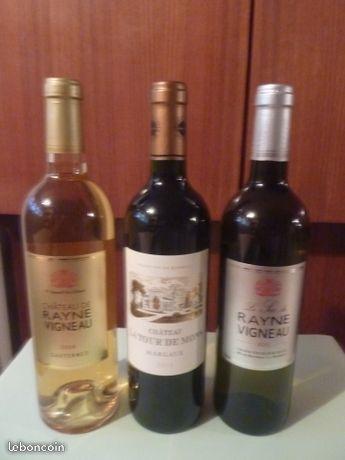 Lot de 3 vins pour les repas de fête