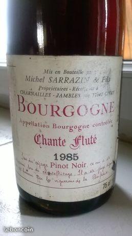 Bourgogne rouge annee 1985