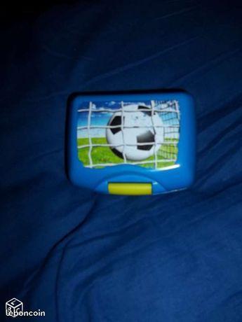 Petite boîte à goûter bleu football