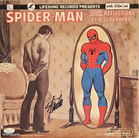 Spiderman LP album signé Stan Lee certifié