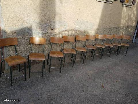 Anciennes chaises de laboratoire Mullca ET68