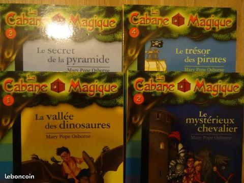 Lot 4 livres série La Cabanne magique