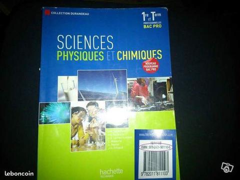 Livre de science physique 2eme et 1 de 1er et term
