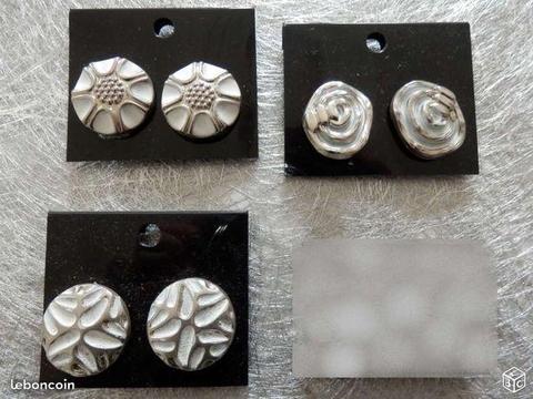 Paires de Boucles d'oreilles NEUVES Clips