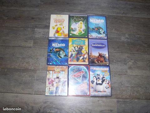 Lot 9 Classiques Disney DVD Numérotés losange