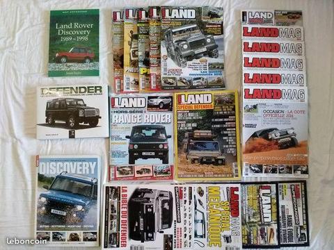 21 livres et revues Land Rover