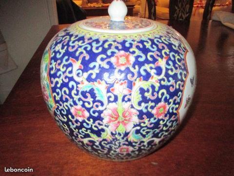 Grand vase chinois modele ming tbe