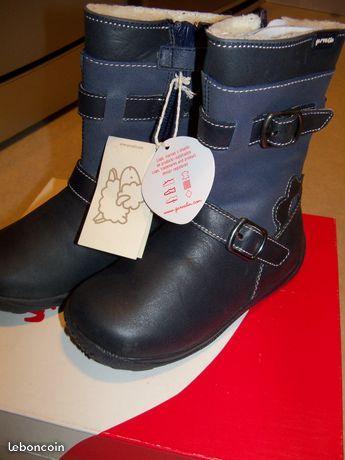 GARVALIN- bottes en cuir- pointure 25-NEUF