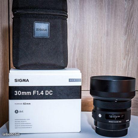 Objectif Sigma Art 30mm f1.4 DC HSM Monture Canon