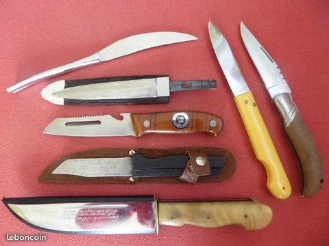 Lot de 7 couteaux