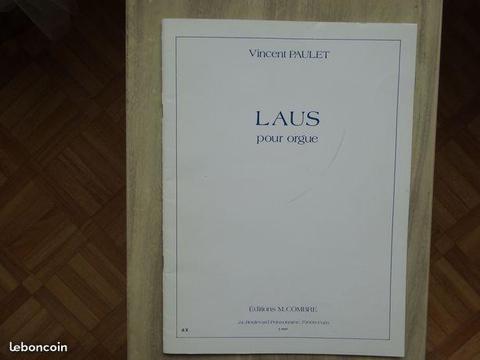 Partition orgue : LAUS V.Paulet (mus01)