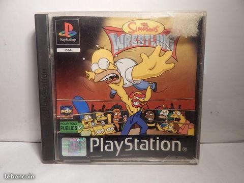 The Simpsons - Wrestling sur Ps1 / PsOne complet