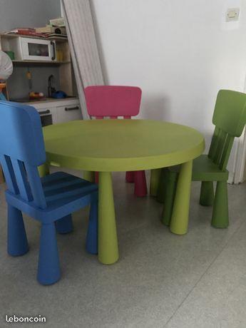 Table et chaises pour enfants